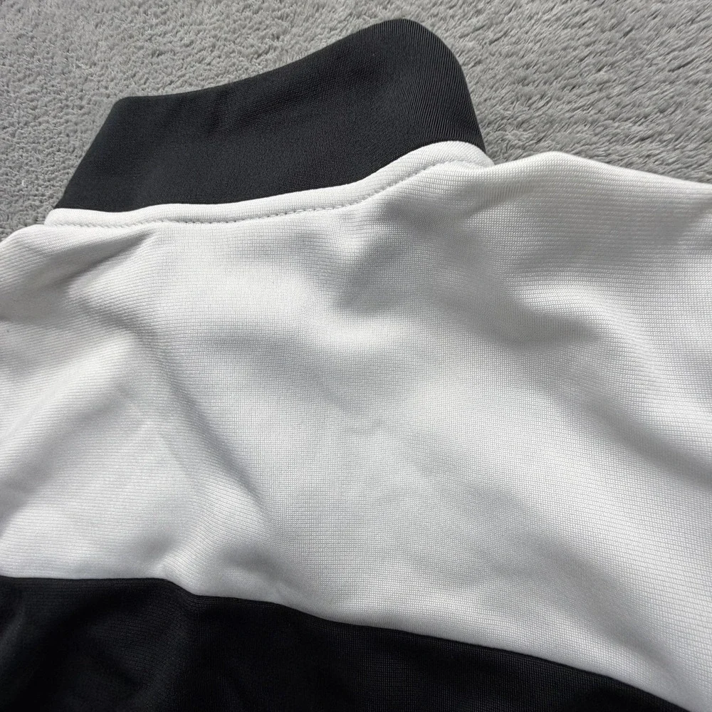 Nike Jacket Youth‎ 4T Black White Colorblock Track Full Zip Swoosh Logo Athletic